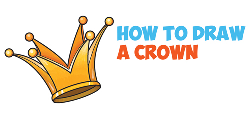 500x228 How To Draw A Crown
