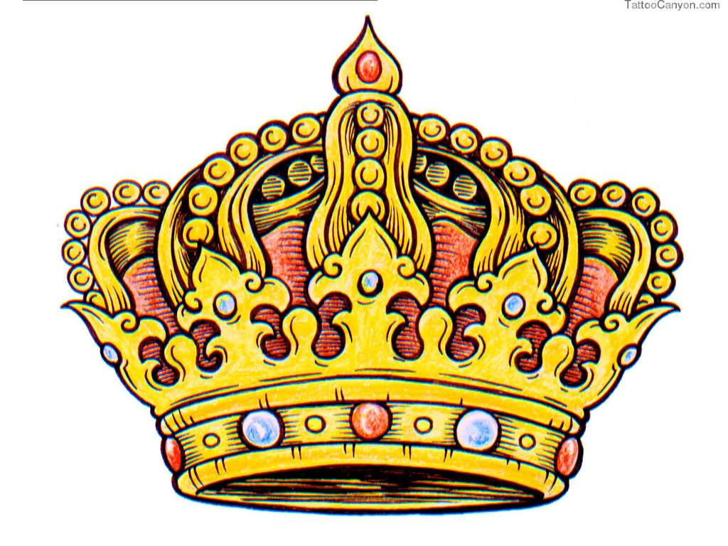 1024x768 King Crown Tattoos Designs