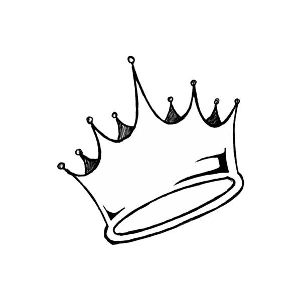 600x600 Tumblr Found On Polyvore Basiczjm Crown Drawing, Princess