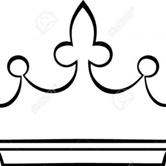 336x336 Crown Drawing Vector Simple King Images Cartoon Aurora Outline I