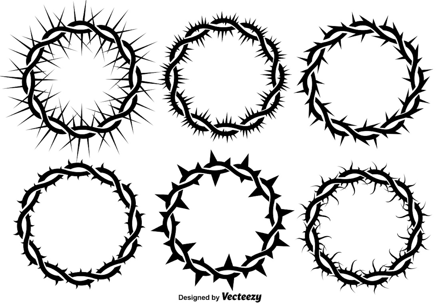 1400x980 Vector Crown Of Thorns Banners For Lent