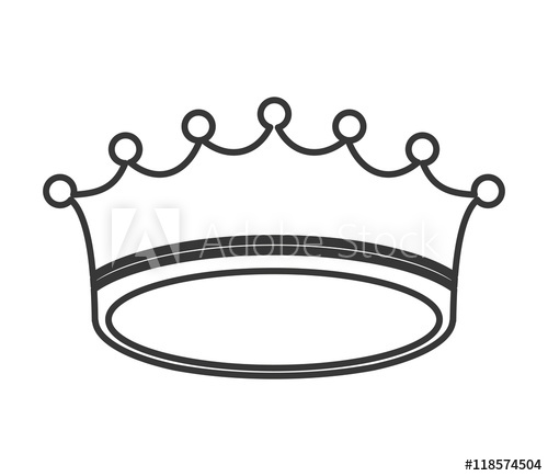 500x434 Crown Royal King Silhouette Icon Flat And Isolated Illustration