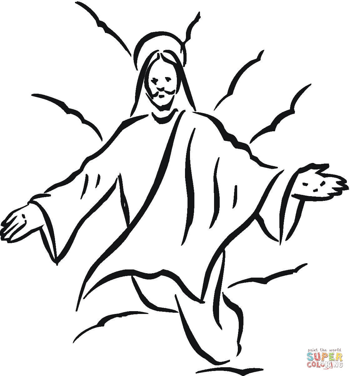 1120x1200 crucifixion of jesus coloring pages hellokids com and ascension