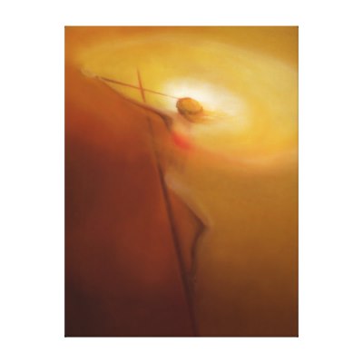 400x400 Jesus On The Cross Canvas Print