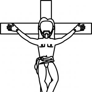 300x300 jesus christ crucifixion hand drawing geekchicpro