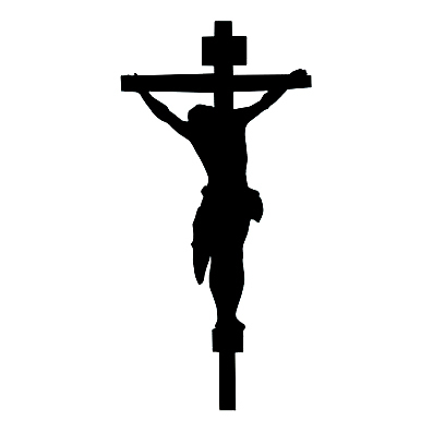 397x397 Jesus Crucifixion Car Decal