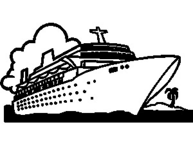 640x480 Cruise Ship Clipart Black And White