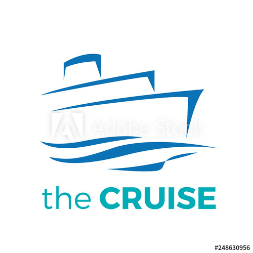 500x500 Vector Logo Cruise, Ship Drawing Graphic Design