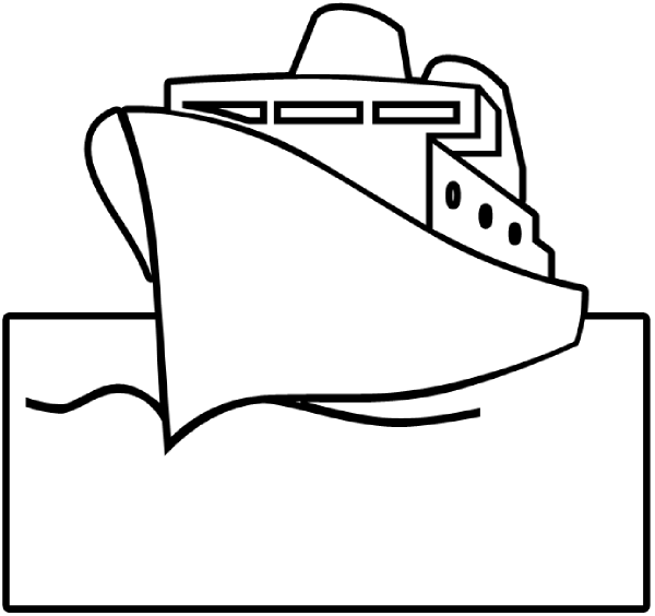 600x564 Collection Of Free Cruising Clipart Outline Download On Ui Ex