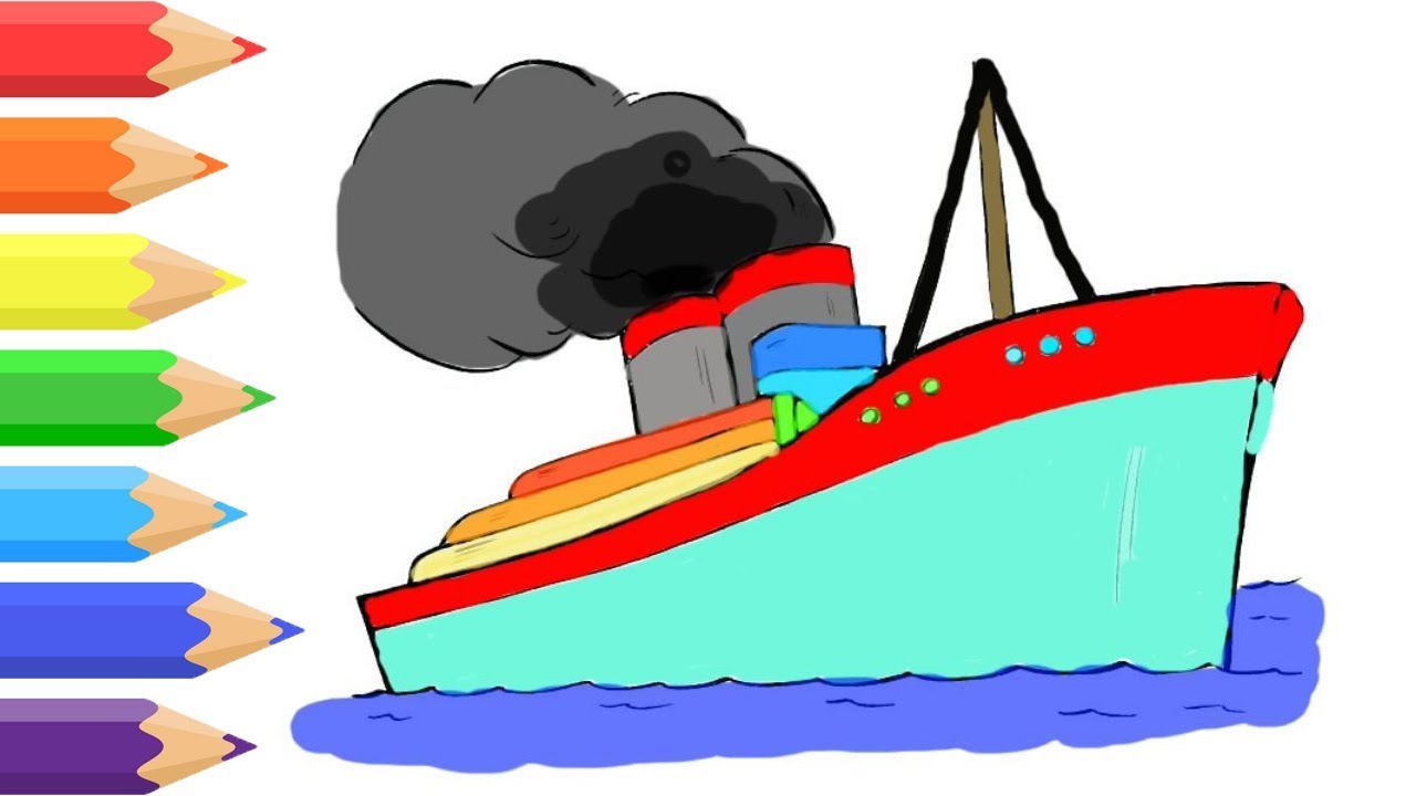 1280x720 Satisfying Cruise Ship Pirate Ship Creative Coloring And Drawing