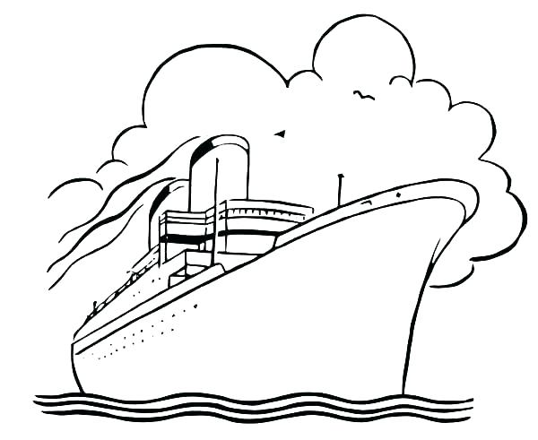 600x491 Cruise Ship Coloring Pages