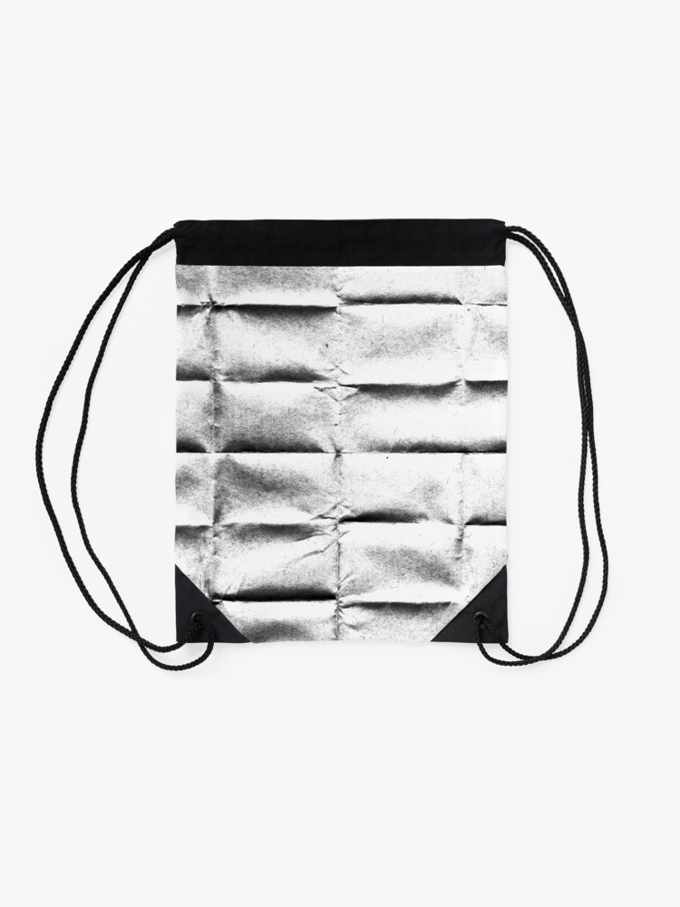 750x1000 Folded Crumpled Paper Origami Duvet Bedspread Drawstring Bag