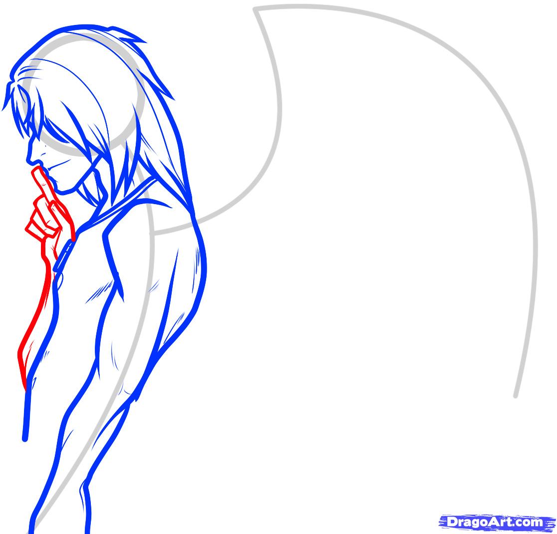 1116x1070 Draw An Angel Boy, Angel Man, Step