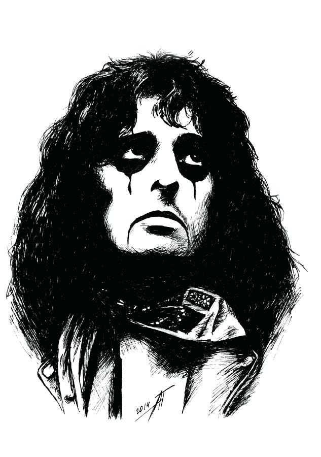 633x900 drawing alice cooper alice drawing step