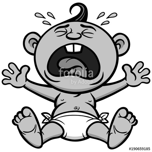 500x500 Cry Baby Illustration