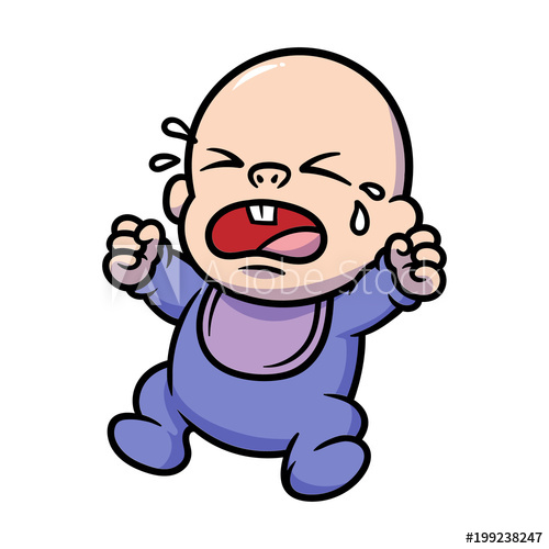 500x500 Cartoon Crying Baby
