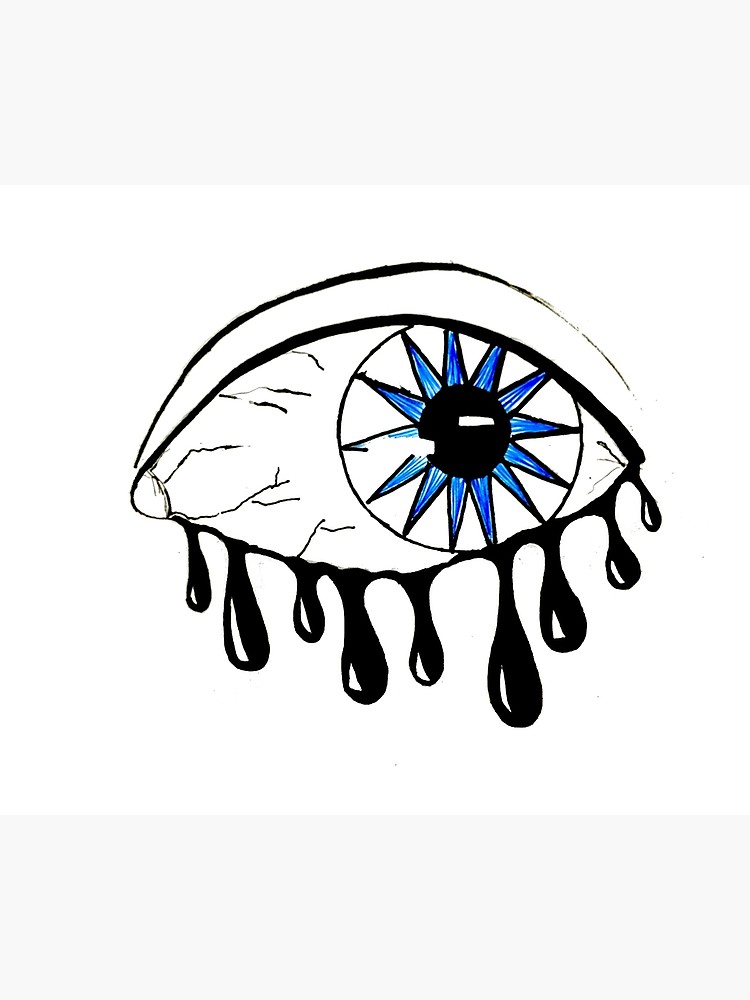 750x1000 Crying Eye Drawing Photographic Print