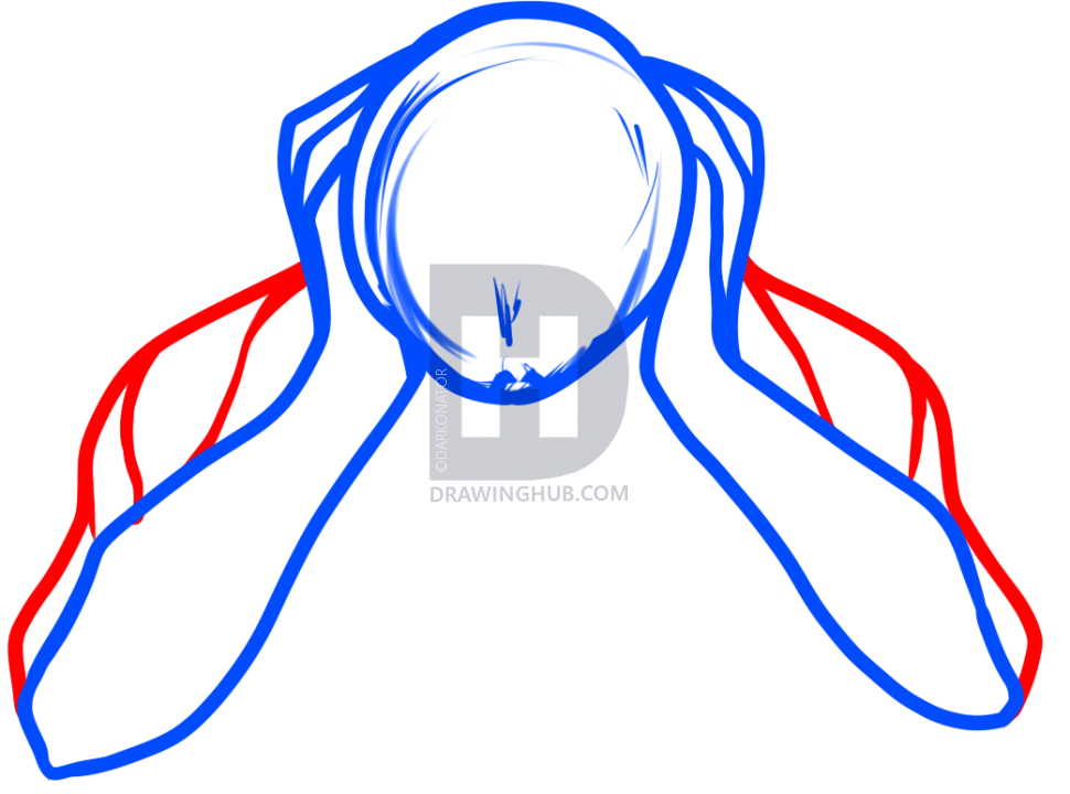 970x720 How To Draw A Crying Man, Step