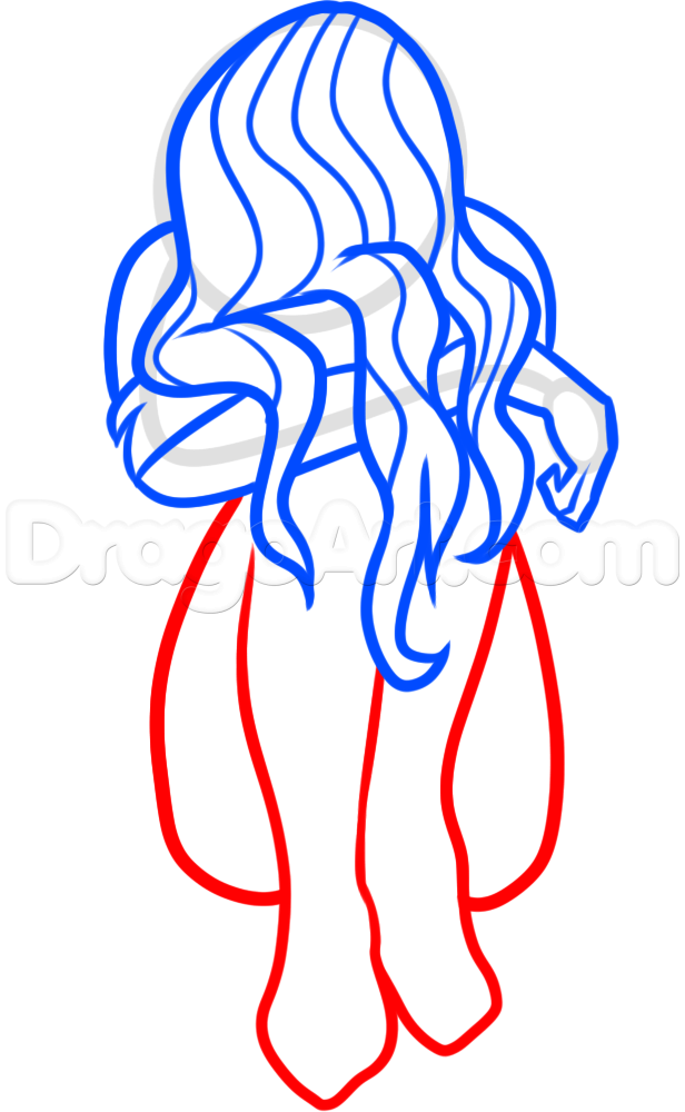 616x1000 How To Draw A Girl Crying, Step