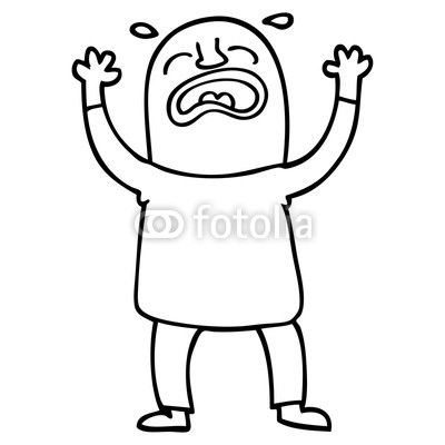 400x400 Line Drawing Cartoon Crying Man Buy Photos Ap Images Detailview