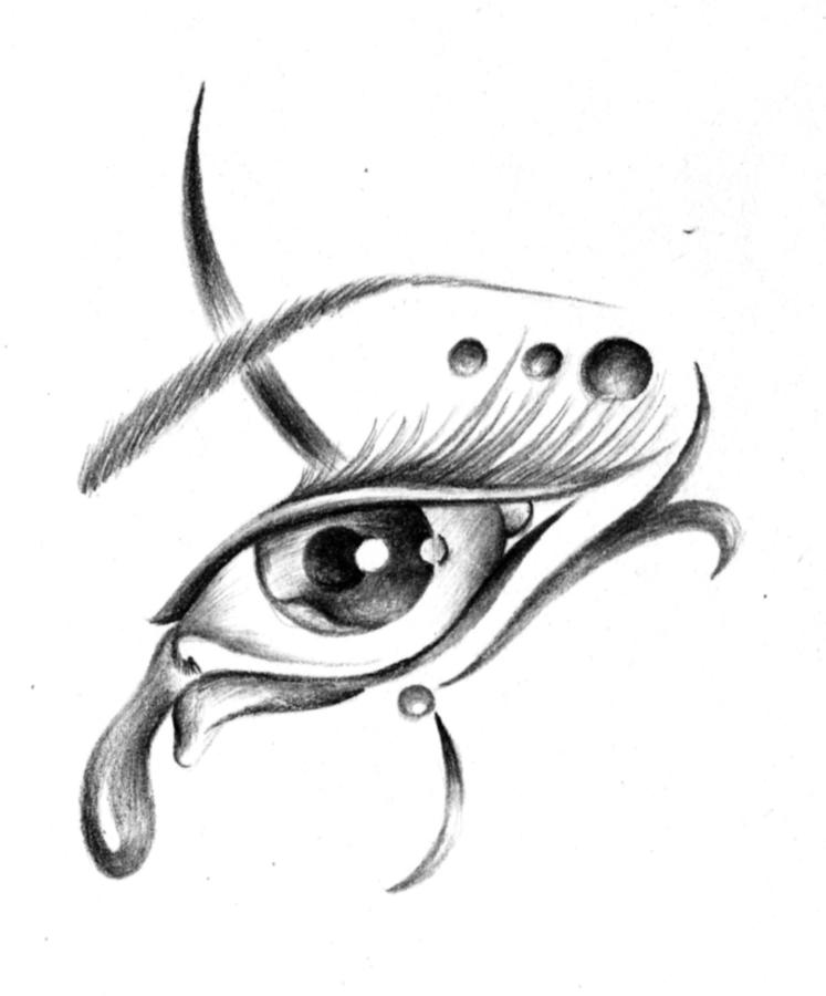 747x900 Crying Eye Tattoo Design