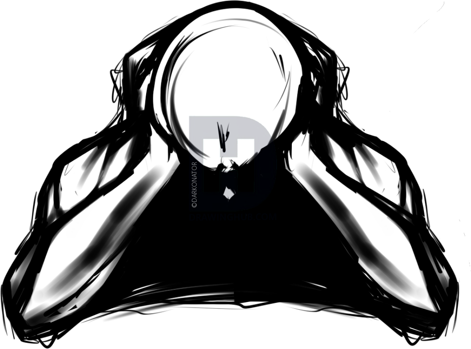 970x720 How To Draw A Crying Man, Step