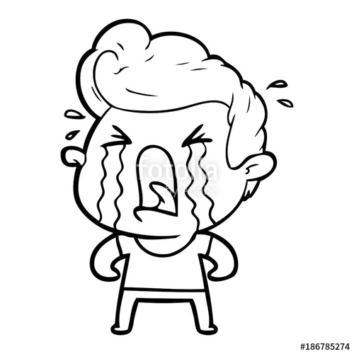 500x500 Cartoon Crying Man Stock Image And Royalty Free Vector