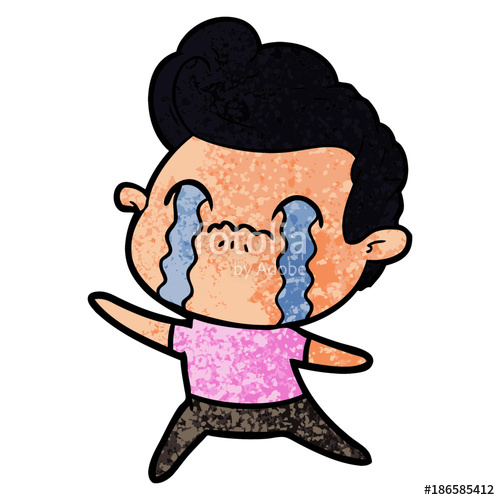500x500 Cartoon Man Crying Stock Image And Royalty Free Vector