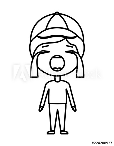 389x500 Cartoon Man Crying Kawaii Character