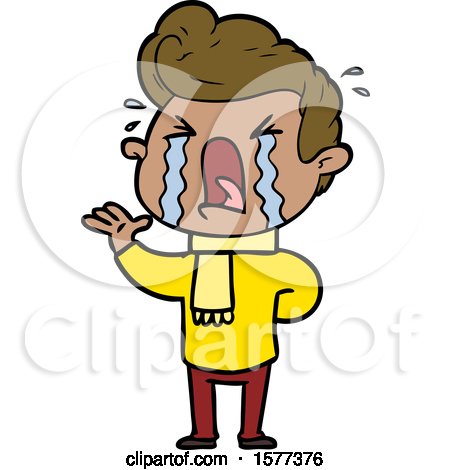 450x470 Cartoon Crying Man
