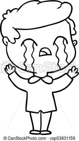 265x470 Cartoon Man Crying