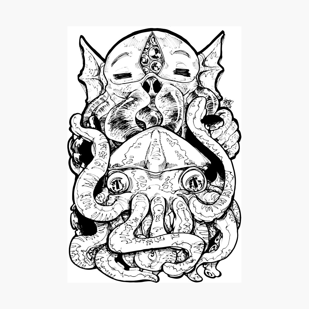 1000x1000 Cthulhu And Gisys Photographic Print