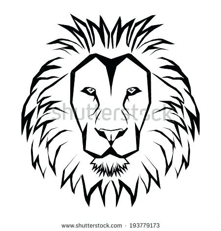 450x470 Of Lion Outline Drawing Coloring Pages Printable Face Cub