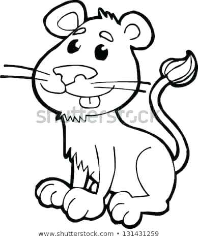 389x470 How To Draw A Cute Lion Cub Running