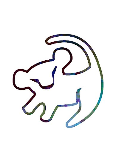 389x550 Cub Drawing Inspired Silhouette Posters