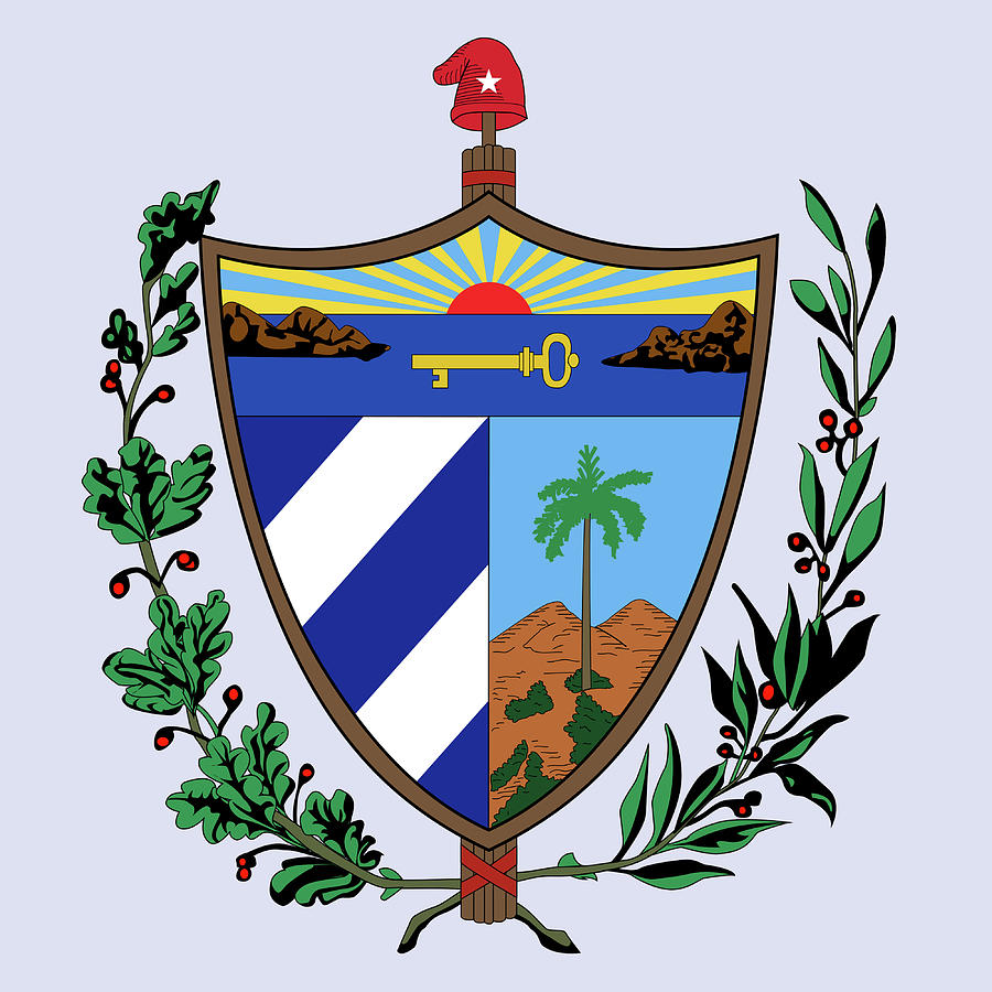 900x900 Cuba Coat Of Arms Drawing