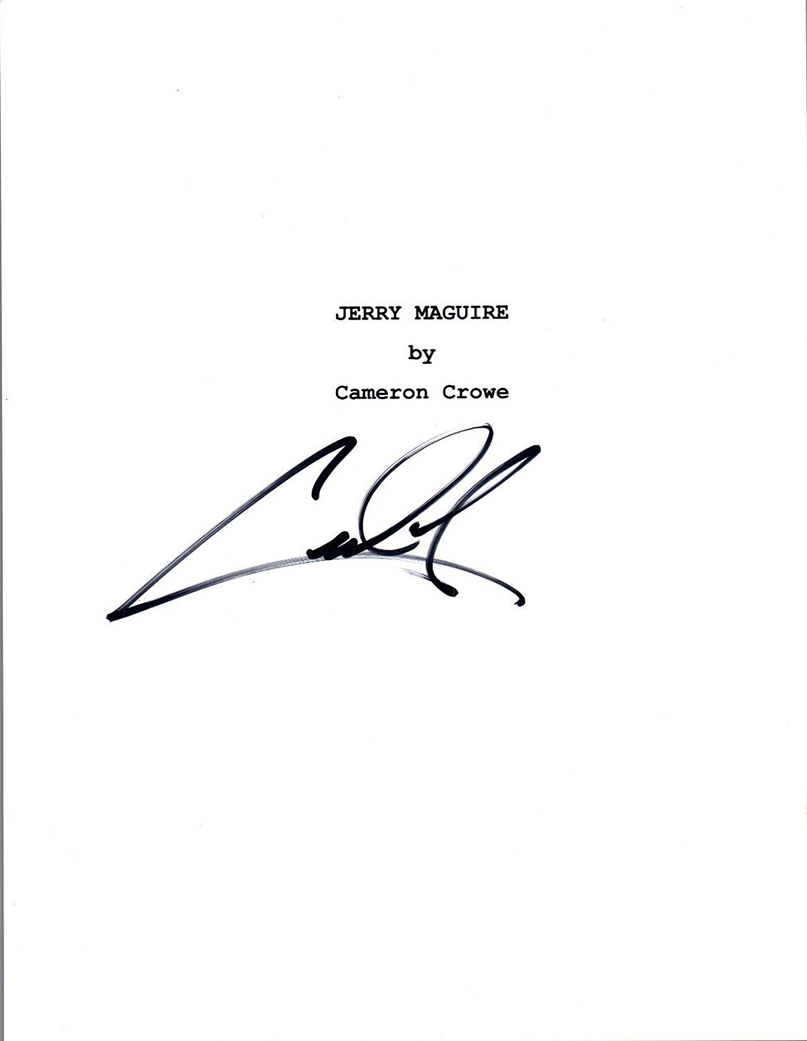 1163x1500 cuba gooding jr signed autographed jerry maguire movie script coa