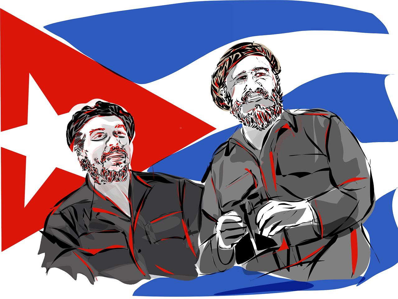 1280x960 che, fidel, cuba, castro, portrait