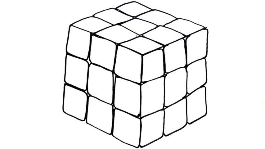 854x480 how to draw a rubik cube