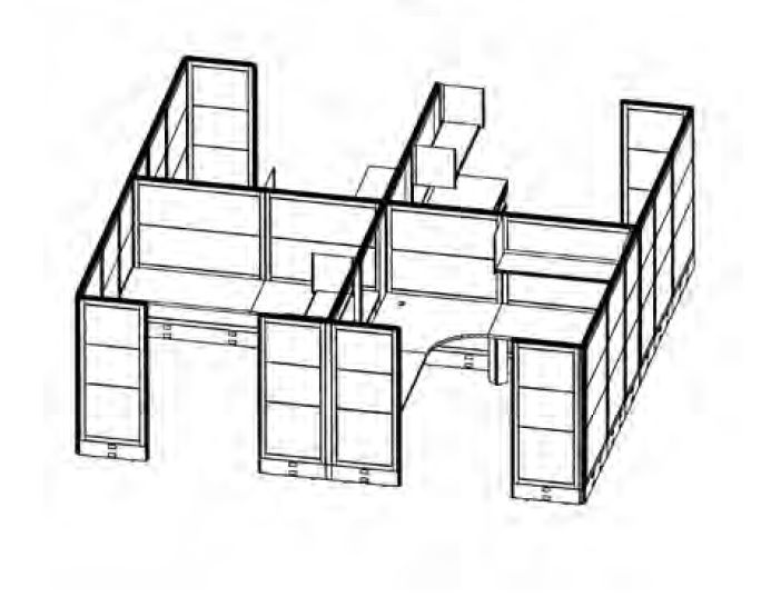 684x537 The Office Leader Cluster Of Person L Shape Corner Curve
