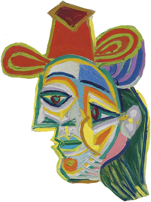 611x820 ftestickers picasso woman portrait cubism
