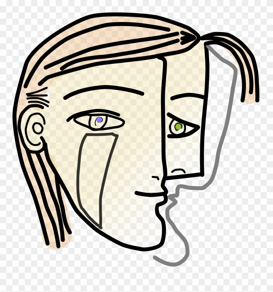 880x942 Clipart Cubist Woman Head Microsoft Office Clip Art