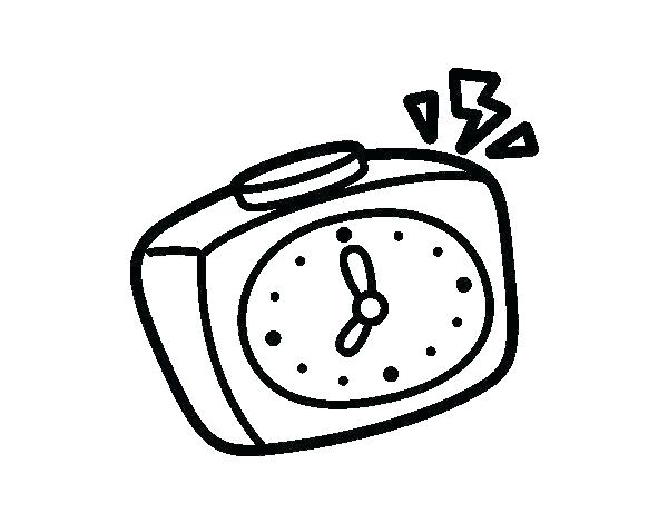 600x470 Alarm Clock Coloring