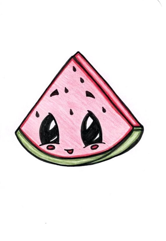 570x828 watermelon drawing watermelon drawing image