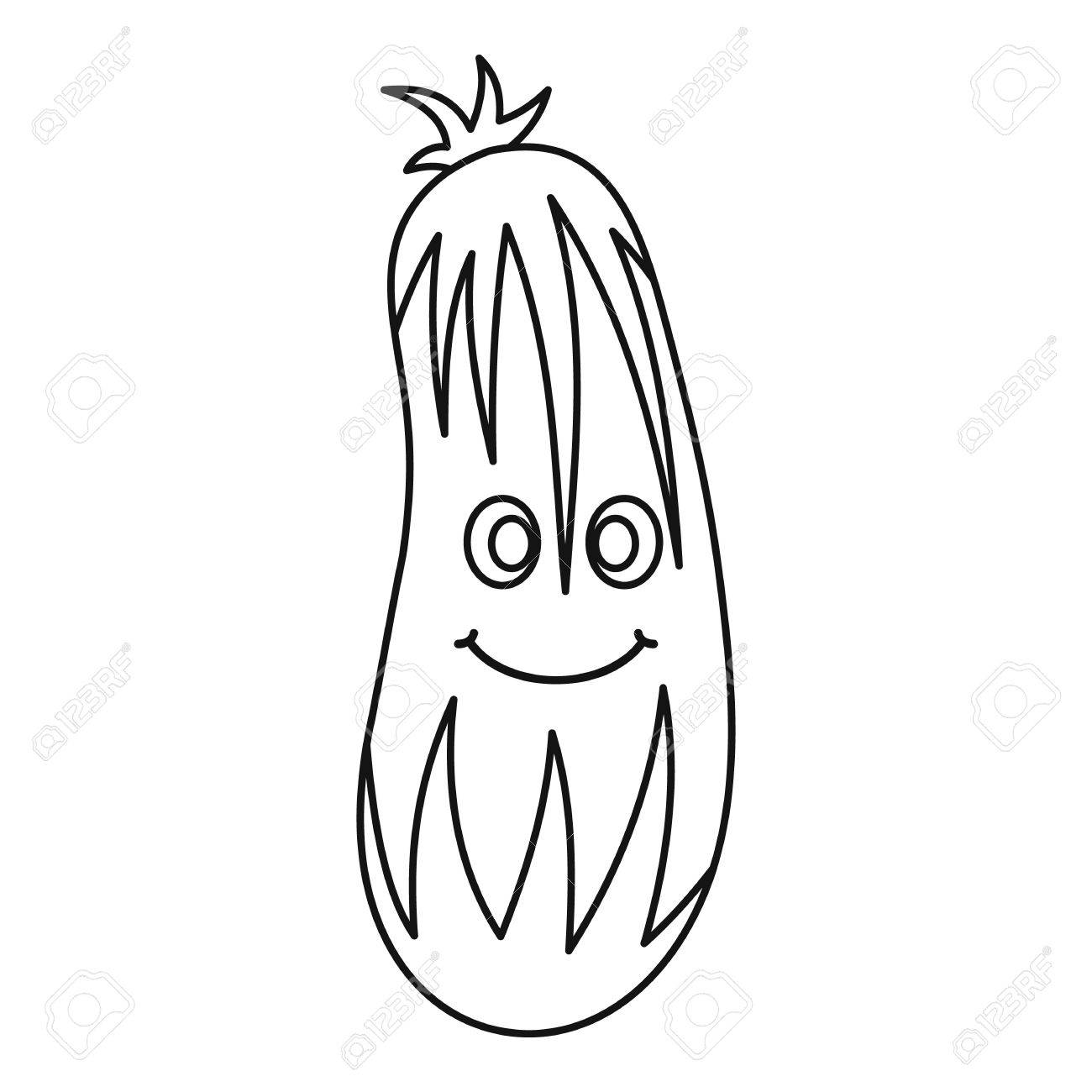 1300x1300 Cucumber Outline Fun Pics Images