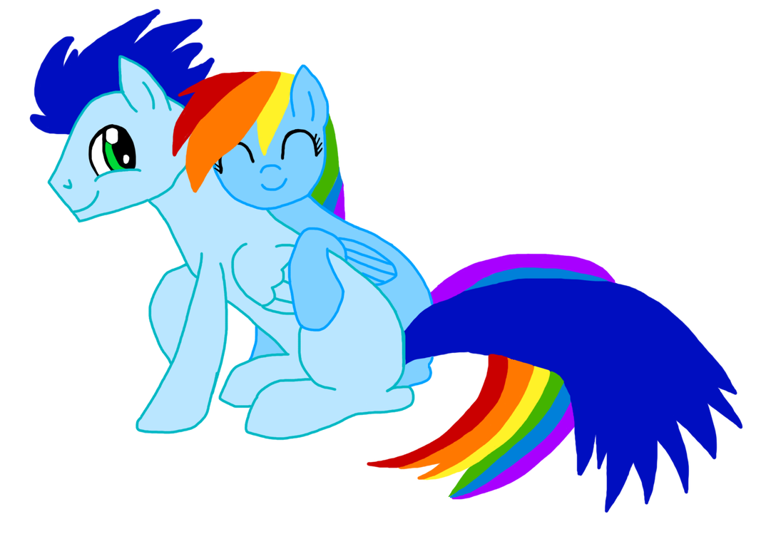 1067x749 Soarindash Cuddling Drawing