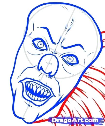434x520 Pennywise The Clown Drawing