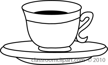 350x212 Cup And Saucer Clipart