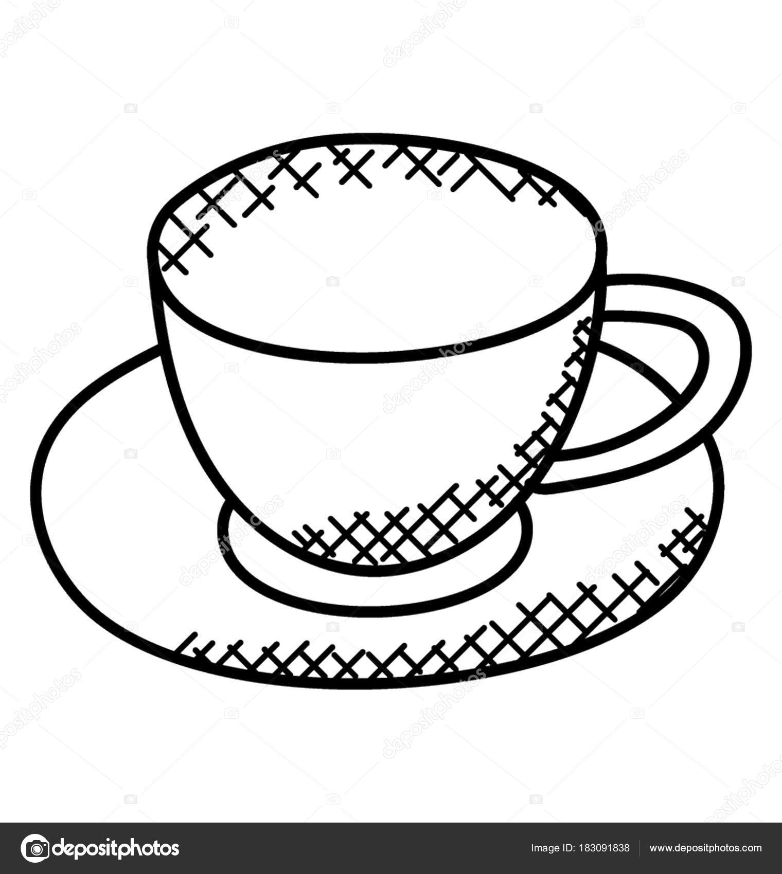 1520x1700 Cup Drawing Cup Saucer For Free Download