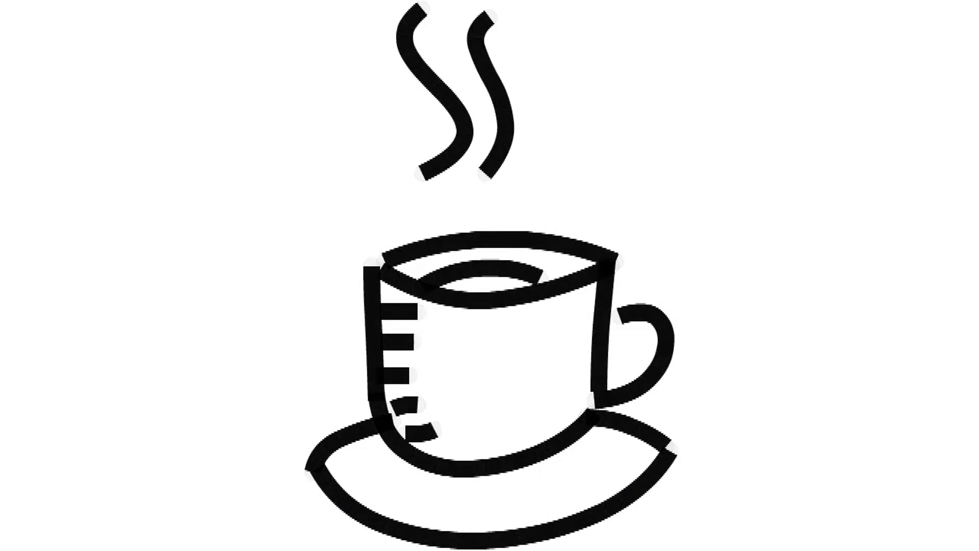 1920x1080 Man Sketching Cup Of Tea Coffee With Saucer On Whiteboard